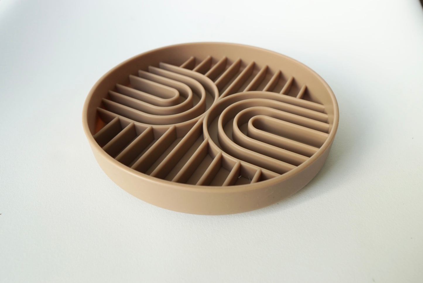 Silicone Slow Feeder Bowl (Rainbow) – Non-Slip | Dishwasher Safe