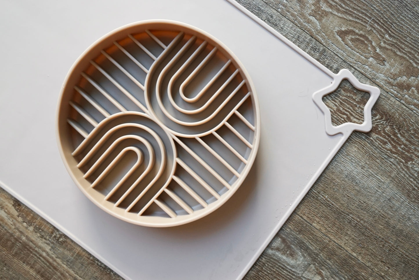 Silicone Slow Feeder Bowl (Rainbow) – Non-Slip | Dishwasher Safe