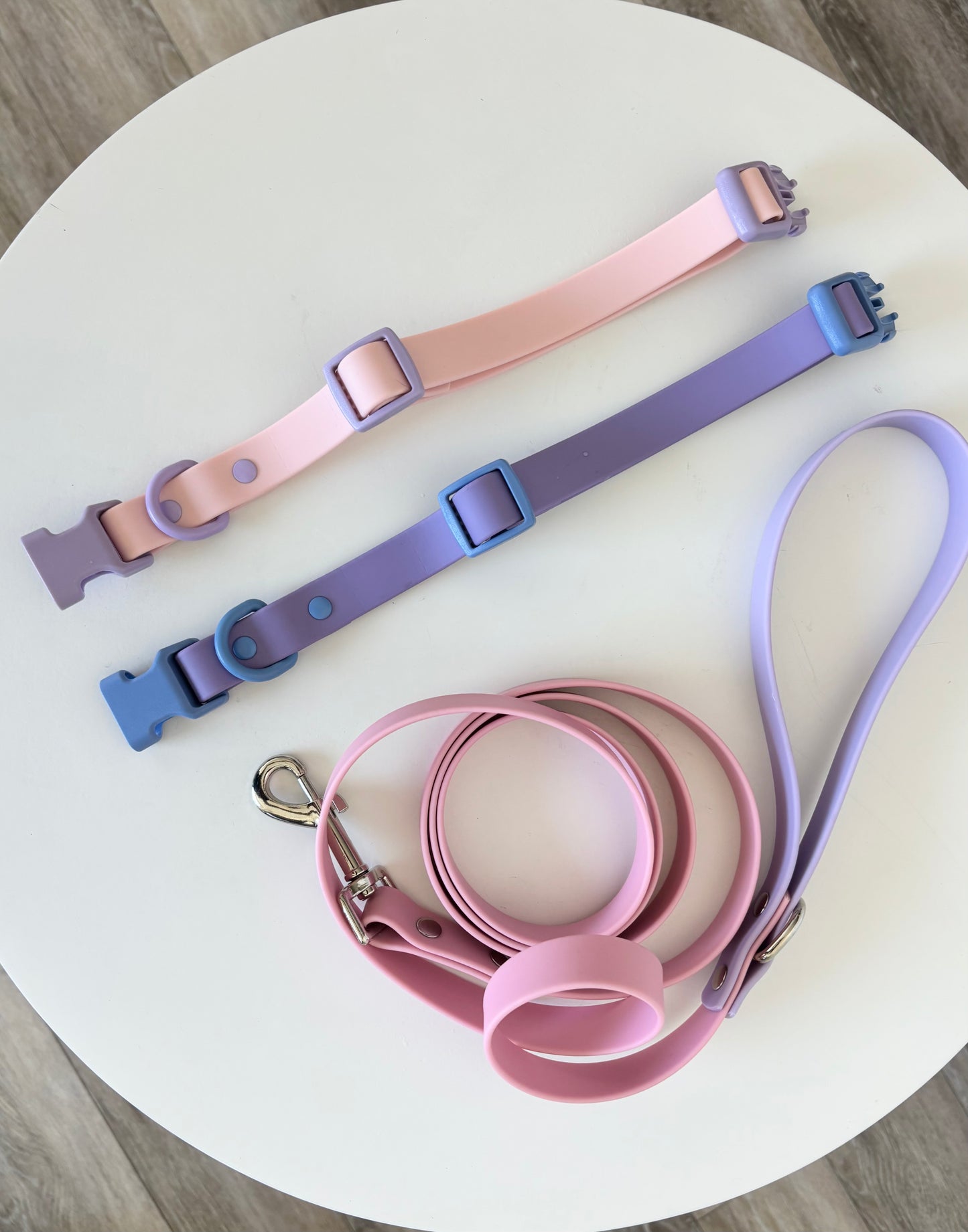 [1+2] Orbit Dog Leash & Collar Set – Space Pet Waterproof PVC Collection