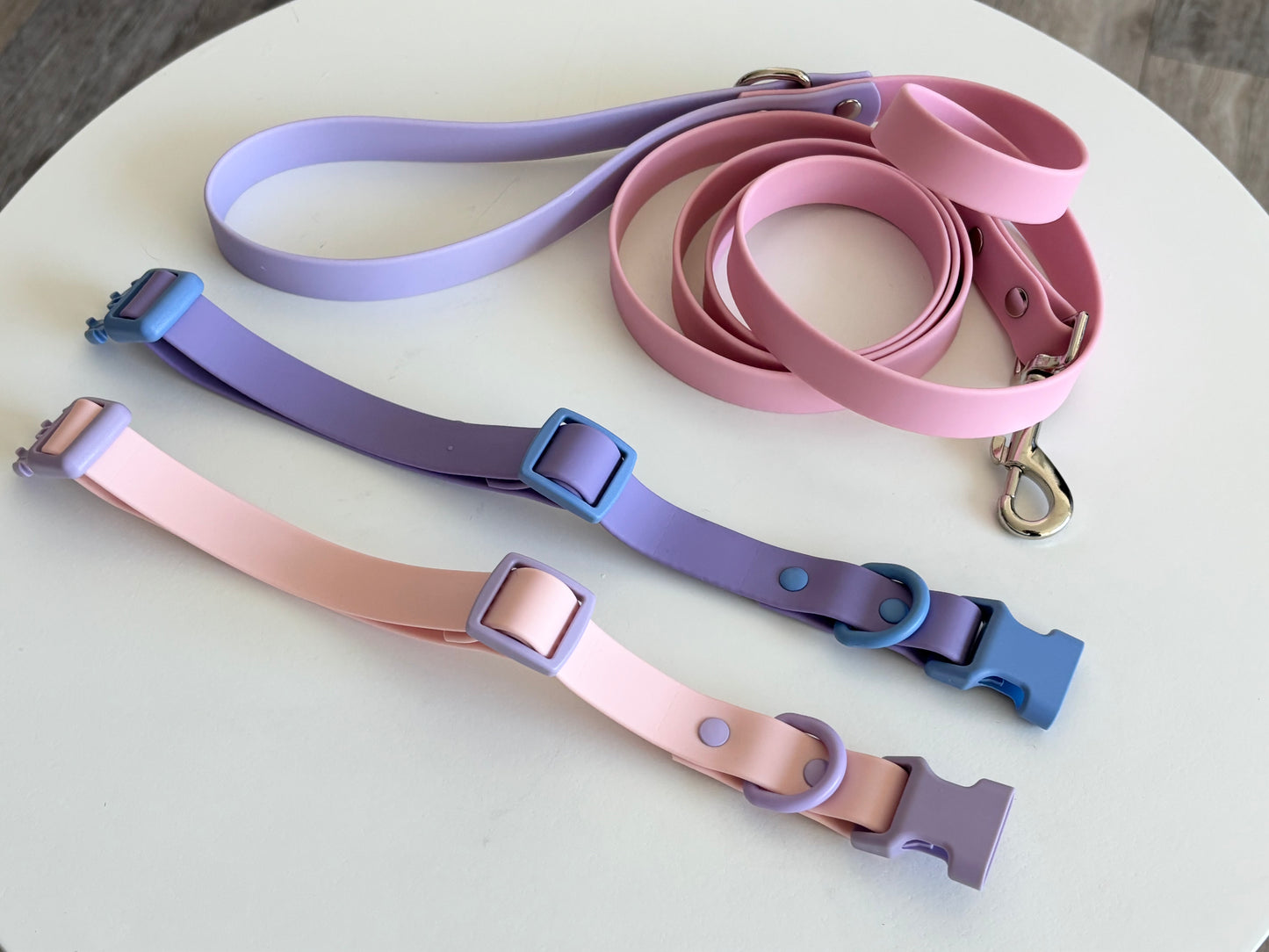 [1+2] Orbit Dog Leash & Collar Set – Space Pet Waterproof PVC Collection