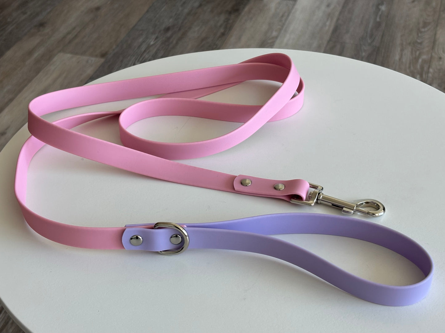 Saturn Orbit Dog Leash – Brown and Orange Waterproof PVC Space-Inspired Leash