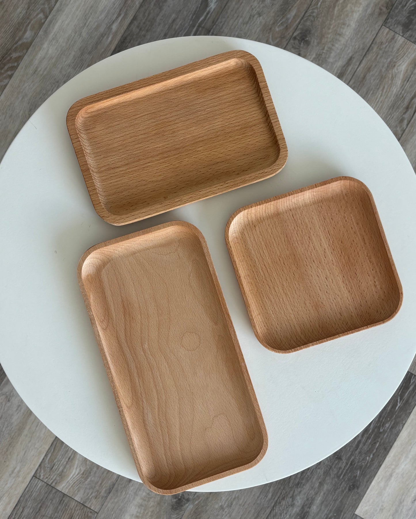 Minimalist Beech Wood Plate – Square and Rectangle Shapes