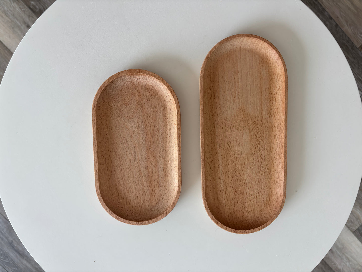 Minimalist Beech Wood Plate – Round Shapes