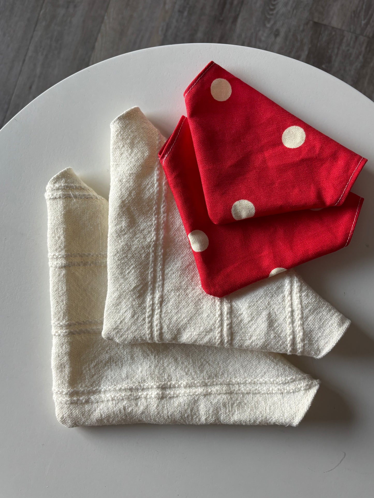 Handmade Cotton Dog Bandana – Snow White Pet Neckwear